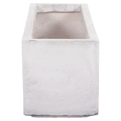 GARDEN PLANTERS RECTANGULAR SET 3PCS SERIES GARDENER HM4723 FIBERCLAY IN GREY 81x30x30Hcm.