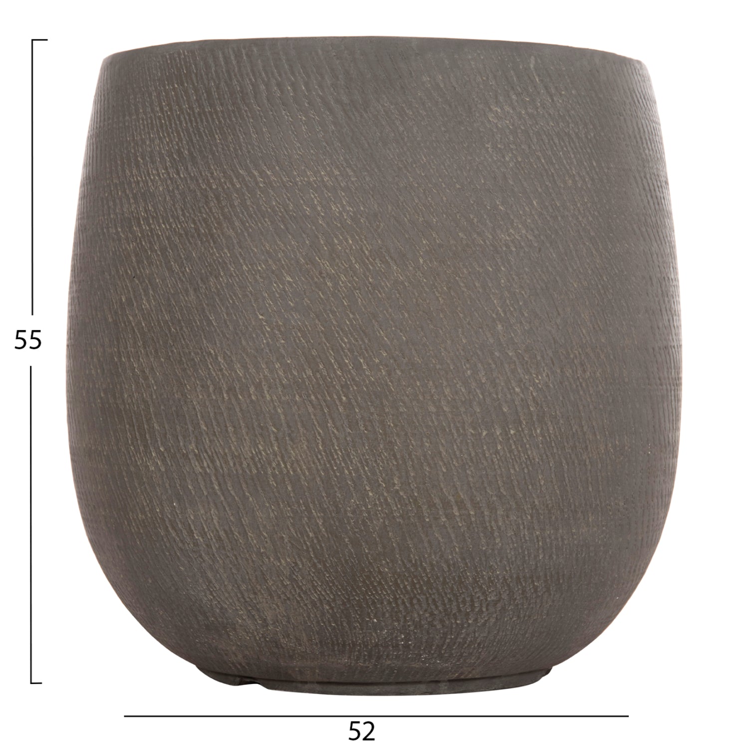 GARDEN PLANTERS ROUND SET 4PCS SERIES GARDENER HM4726 FIBERCLAY GREEN Φ52x55Hcm.