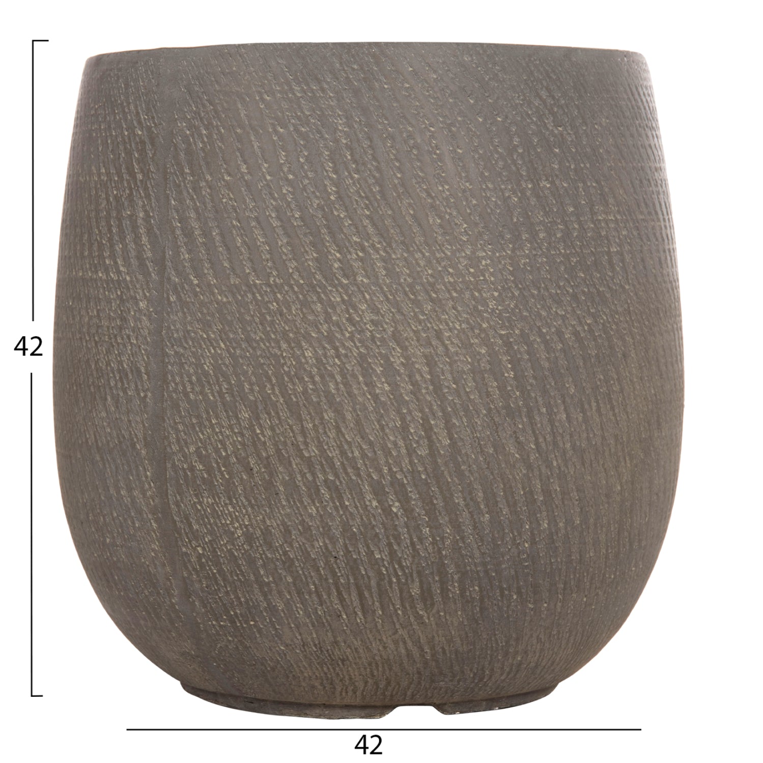 GARDEN PLANTERS ROUND SET 4PCS SERIES GARDENER HM4726 FIBERCLAY GREEN Φ52x55Hcm.
