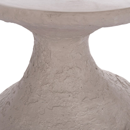SIDE TABLES 2PCS SET REBON HM21137.03 FIBER CEMENT IN GREY--Φ40cm & Φ27.5cm
