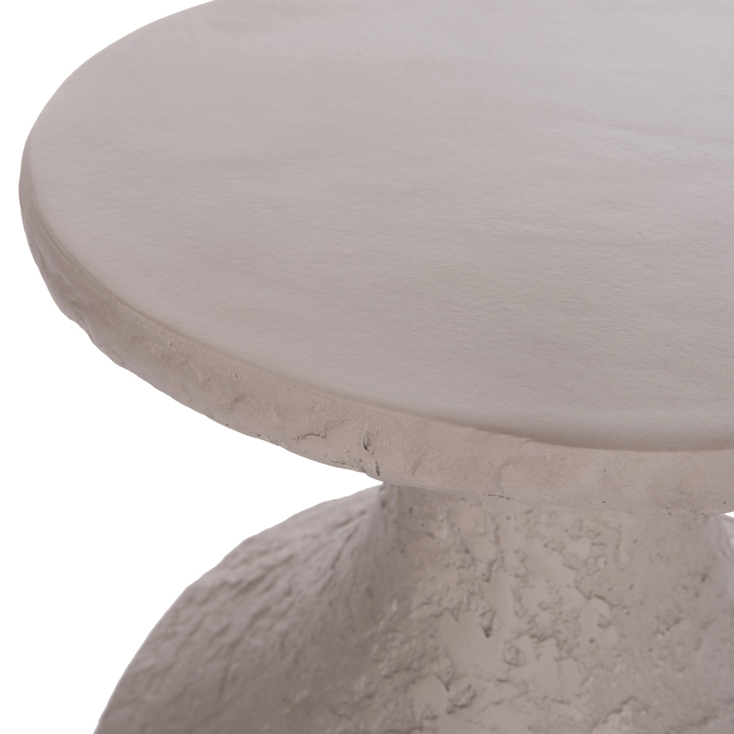 SIDE TABLES 2PCS SET REBON HM21137.03 FIBER CEMENT IN GREY--Φ40cm & Φ27.5cm