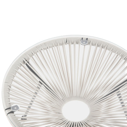OUTDOOR LOUNGE SET 3PCS ACAPULCO HM11861.12 P.E.RATTAN WHITE-METAL IN BLACK