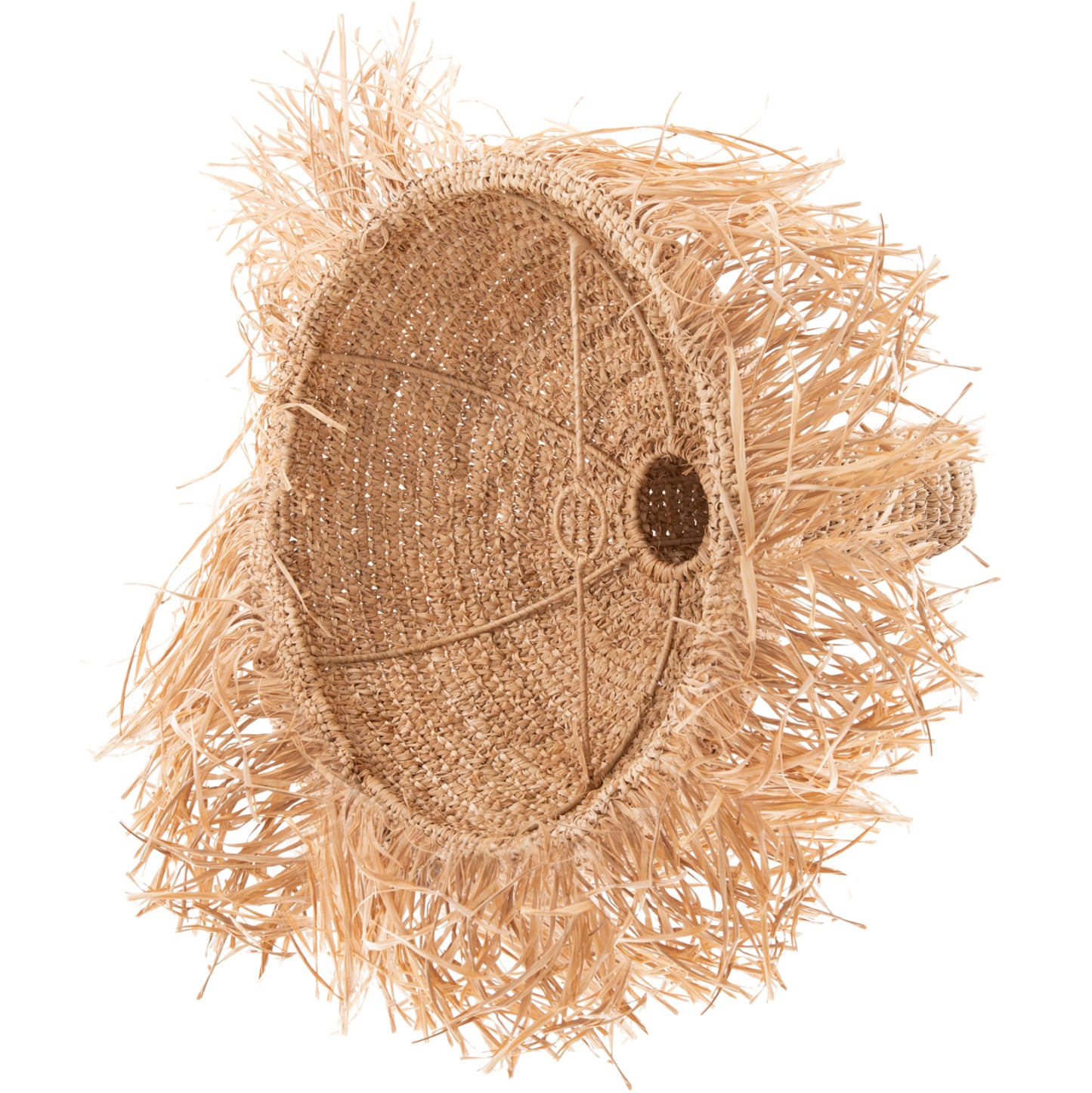 CEILING PENDANT LUMINAIRE SET HM11923 ROPE AND DRIED PALM LEAF FIBERS Φ41.5Χ150H cm.