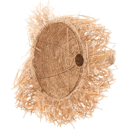 CEILING PENDANT LUMINAIRE SET HM11923 ROPE AND DRIED PALM LEAF FIBERS Φ41.5Χ150H cm.