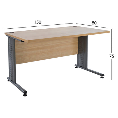 Office set 2 pieces oak color HM10214.01