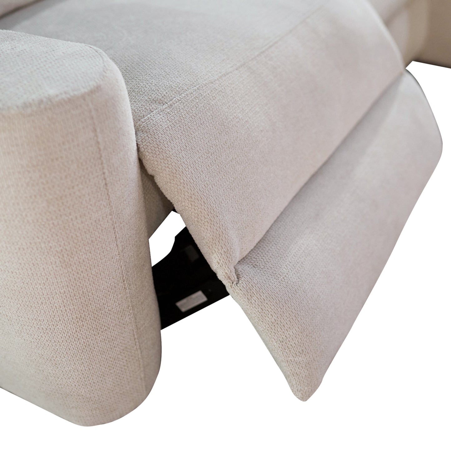 SET SOFA-RELAX ARMCHAIR SYNTHIA HM10736.01 BEIGE FABRIC--ELECTRIC RECLINE [R]