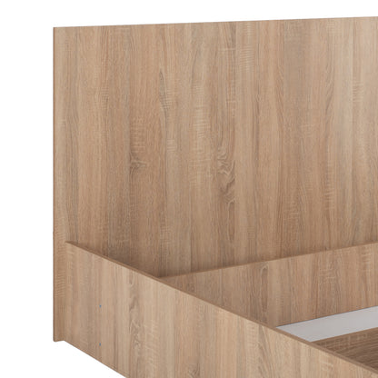 BEDROOM FURNITURE SET 5PCS ADLER HM11758 MELAMINE IN SONAMA OAK-FOR MATTRESS 160x200cm