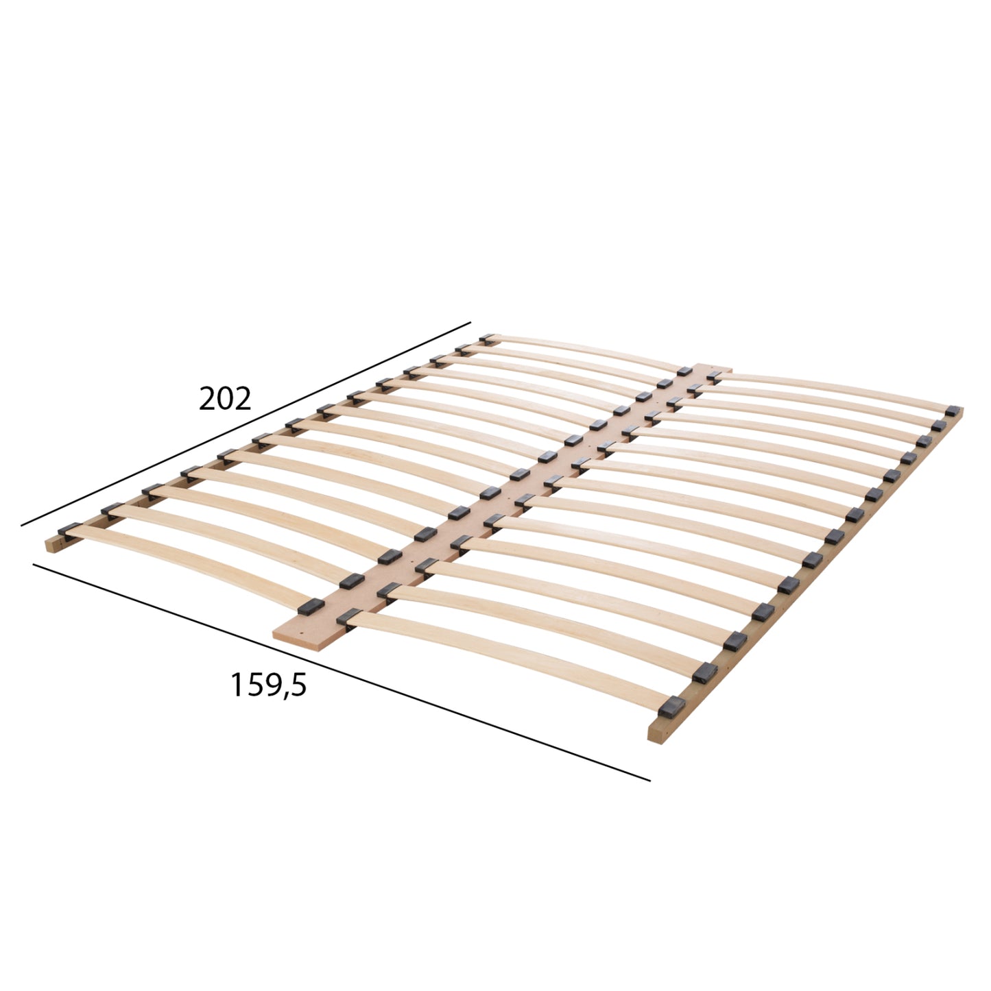 BEDROOM FURNITURE SET 5PCS ADLER HM11758.03 MELAMINE IN WHITE-FOR MATTRESS 160x200cm