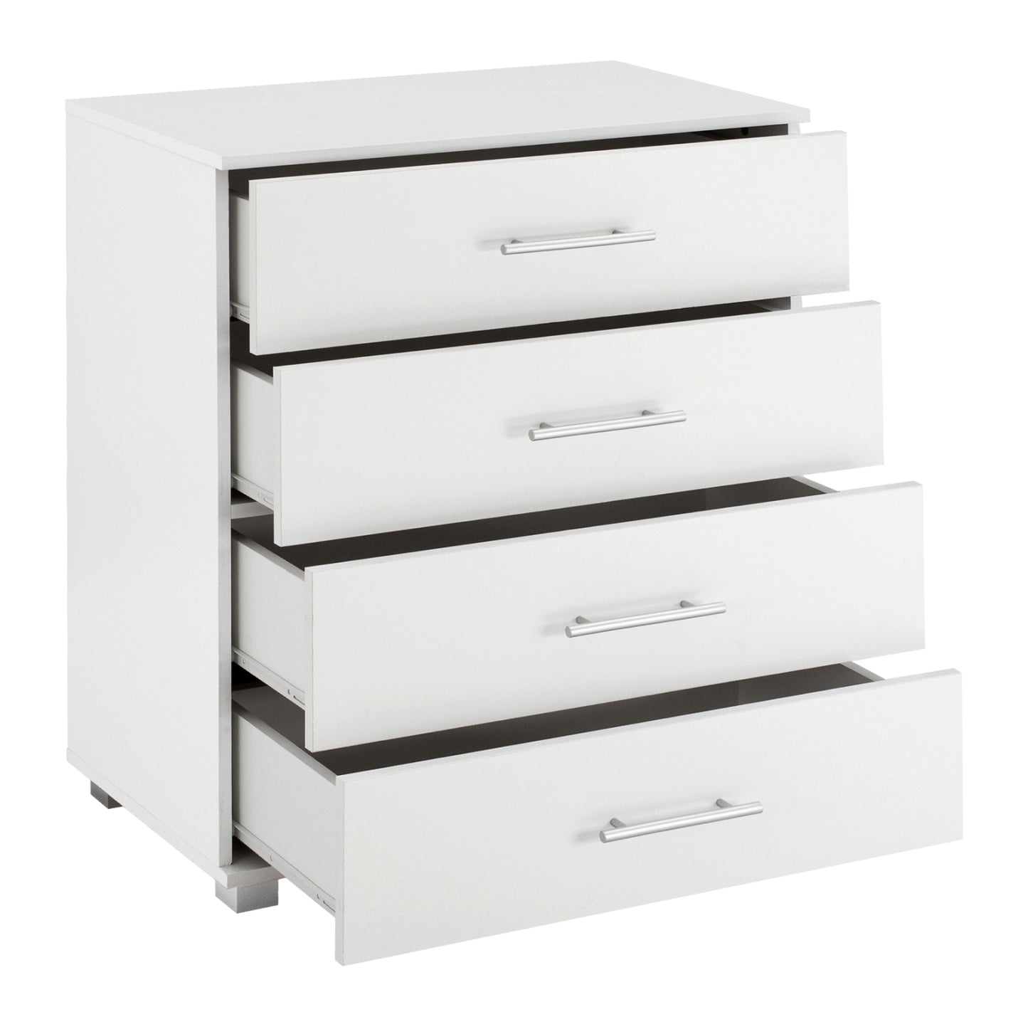 BEDROOM SET 6PCS CARLY HM10884.05 MELAMINE IN WHITE--GREY FABRIC