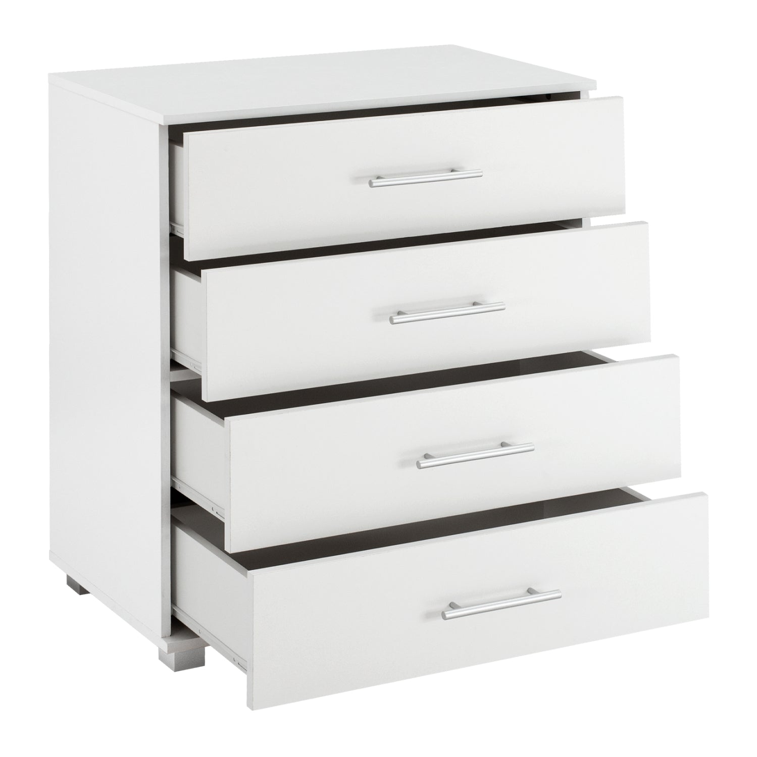 BEDROOM SET 6PCS CARLY HM10884.05 MELAMINE IN WHITE--GREY FABRIC