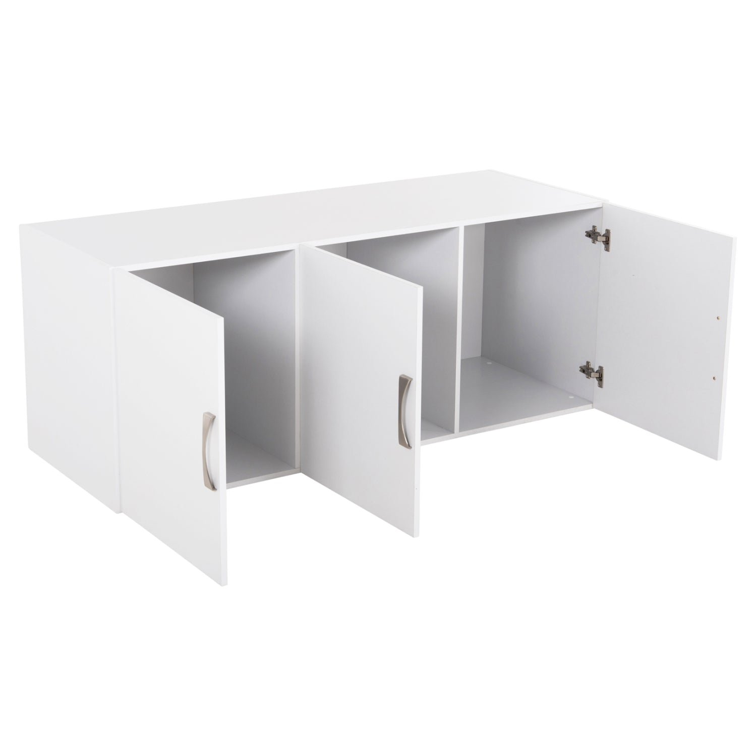 BEDROOM SET 6PCS CARLY HM10884.05 MELAMINE IN WHITE--GREY FABRIC