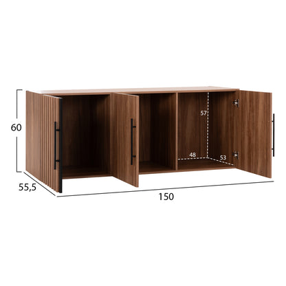 BEDROOM MELAMINE FURNITURE SET 6PCS HARRY HM11213 WITH MATTRESS 160x200cm