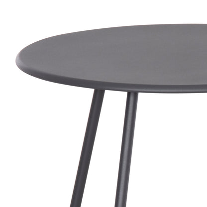 OUTDOOR LOUNGE SET 3PCS OREGO HM21107.01 ALUMINUM & METAL IN DARK GREY COLOR