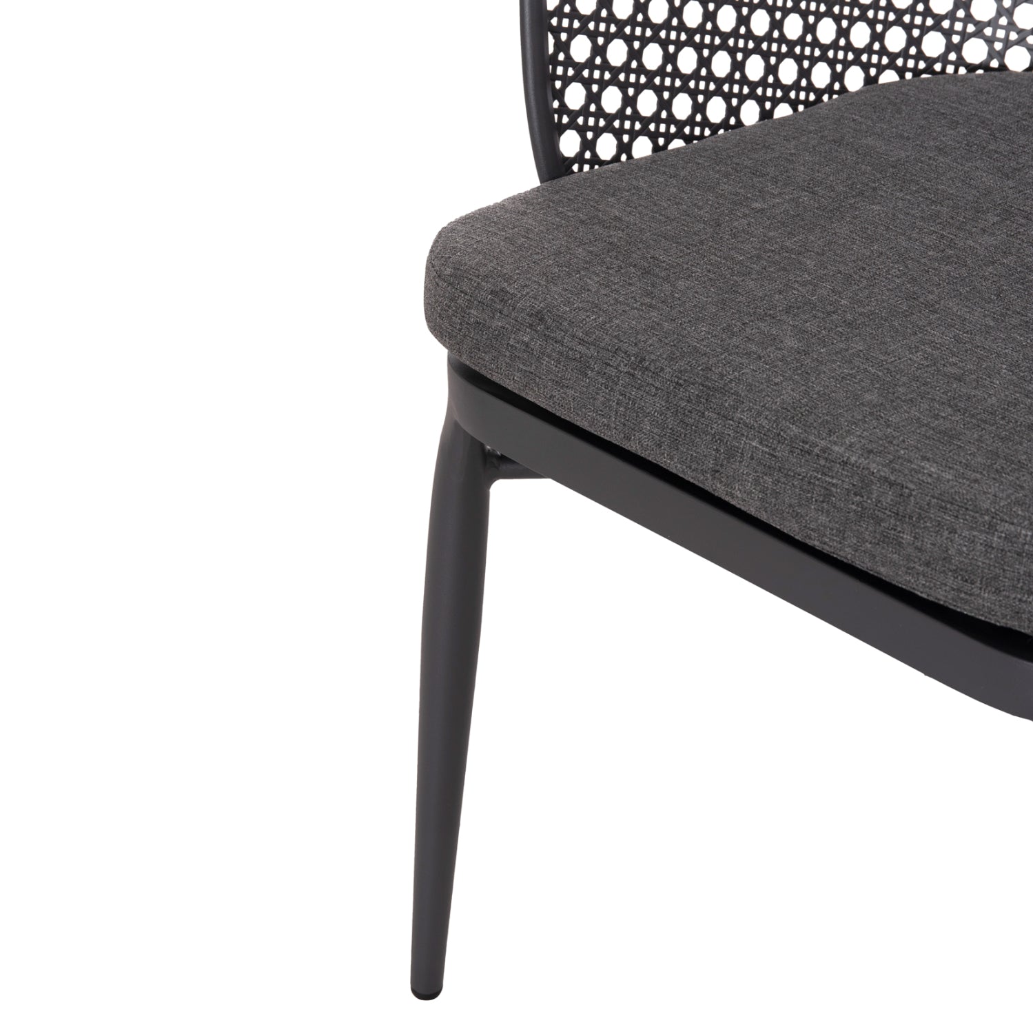 OUTDOOR LOUNGE SET 3PCS OREGO HM21107.01 ALUMINUM & METAL IN DARK GREY COLOR