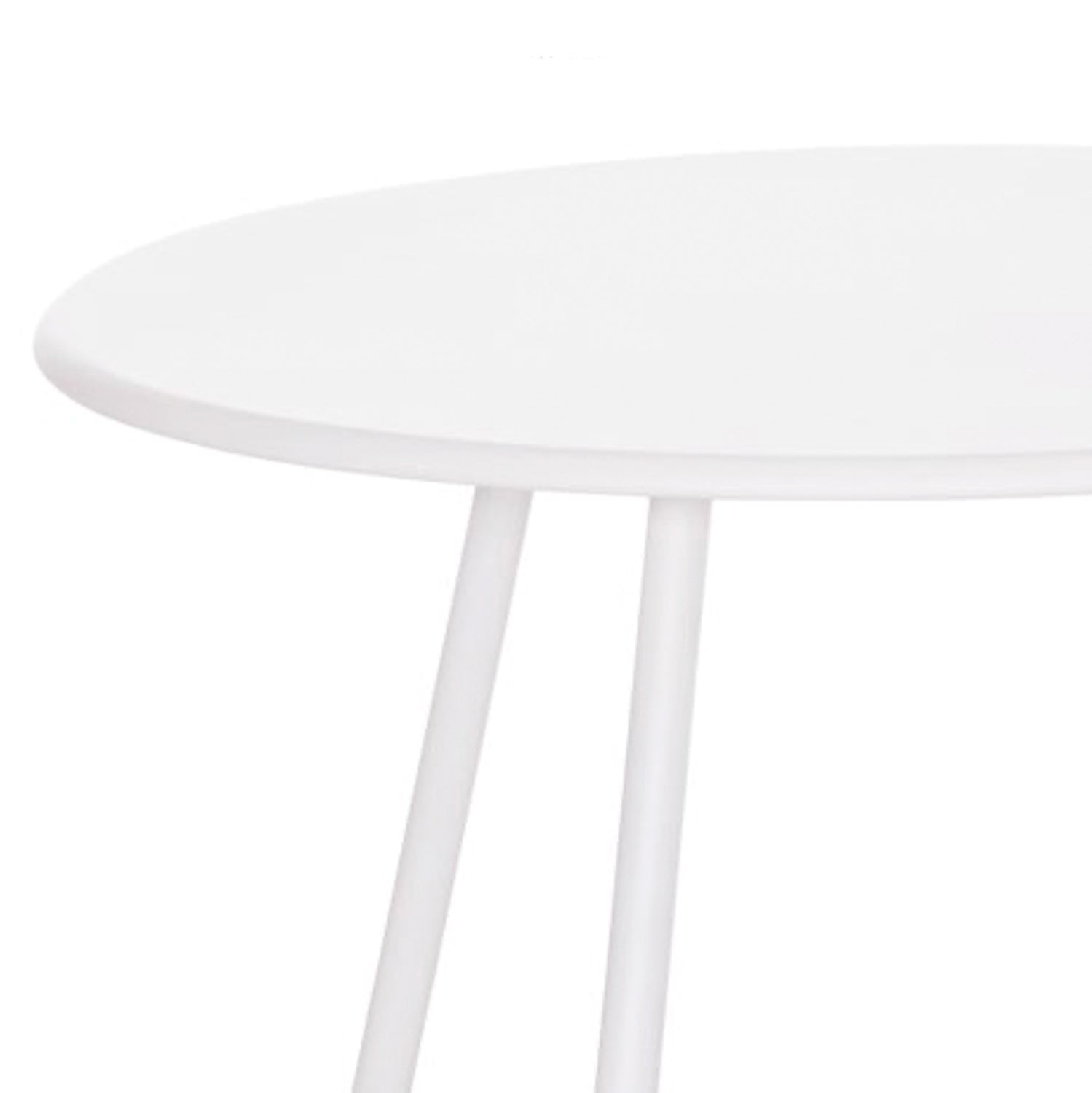 OUTDOOR LOUNGE SET 3PCS PONY HM21194 METAL COFFEE TABLE IN WHITE--WICKER RATTAN IN BLACK & WHITE