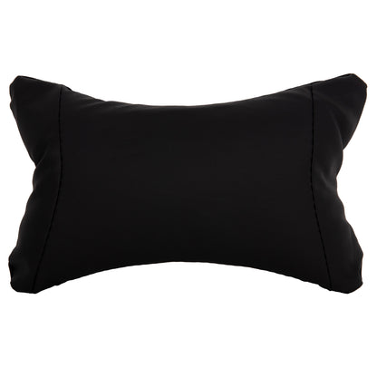 SET OF HEAD AND LUMBAR SUPPORT CUSHIONS IN BLACK COLOR