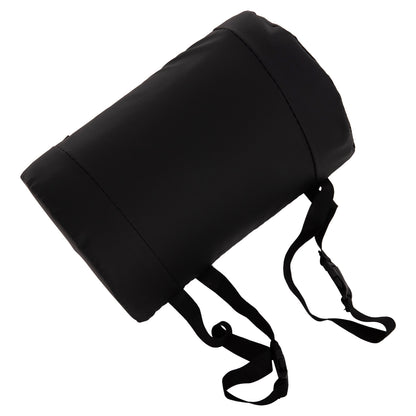 SET OF HEAD AND LUMBAR SUPPORT CUSHIONS IN BLACK COLOR