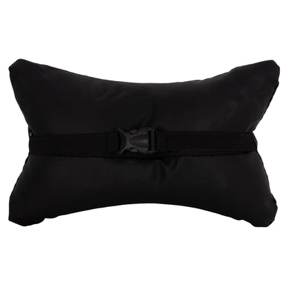 SET OF HEAD AND LUMBAR SUPPORT CUSHIONS IN BLACK COLOR
