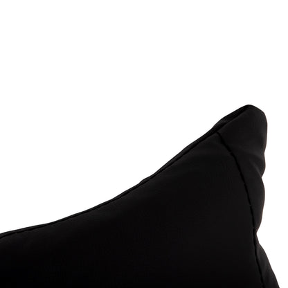 SET OF HEAD AND LUMBAR SUPPORT CUSHIONS IN BLACK COLOR