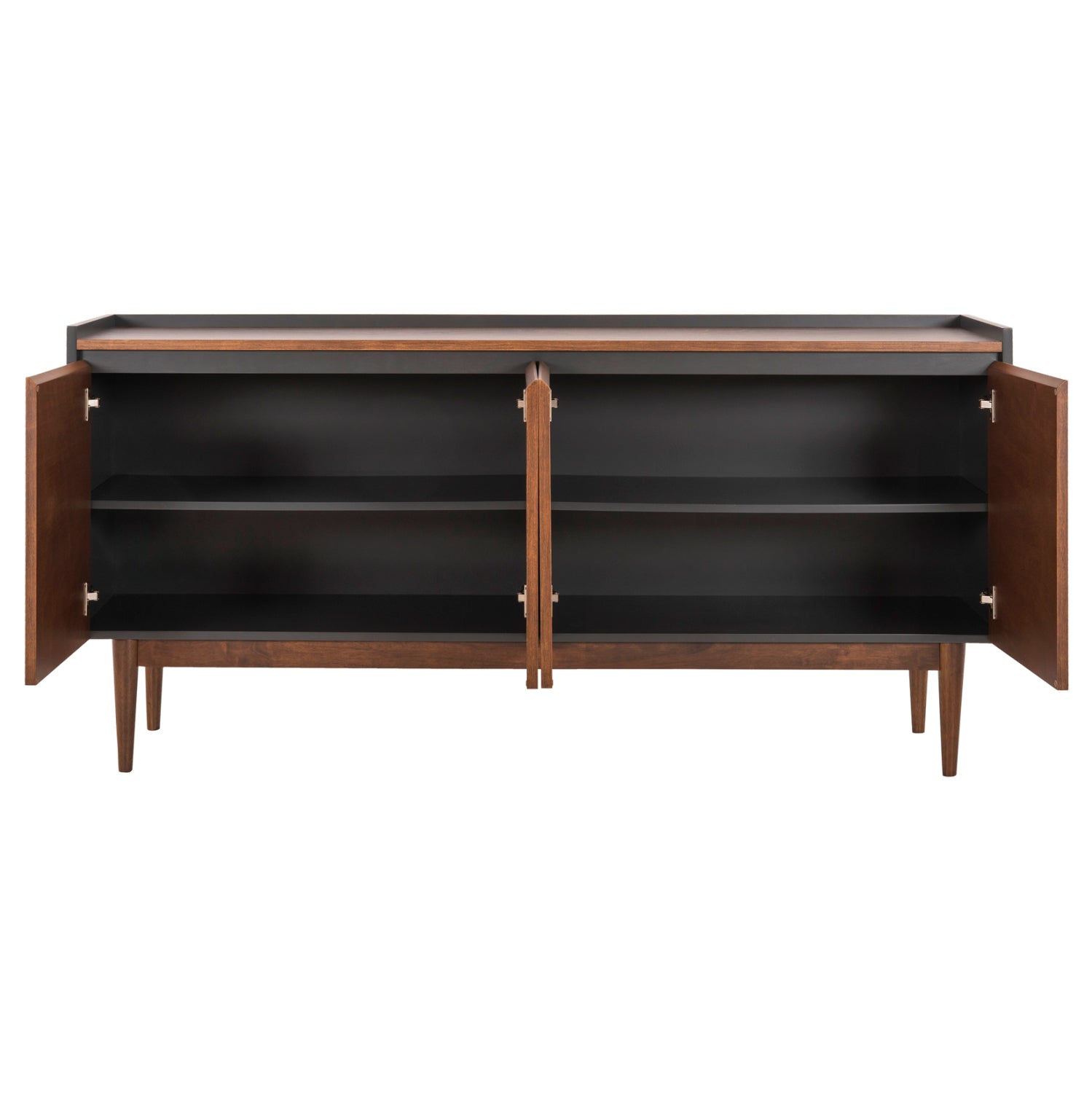 SET 2PCS SIDEBOARD & TV STAND BEEN HM21344 MDF WITH WALNUT WOOD VENEER