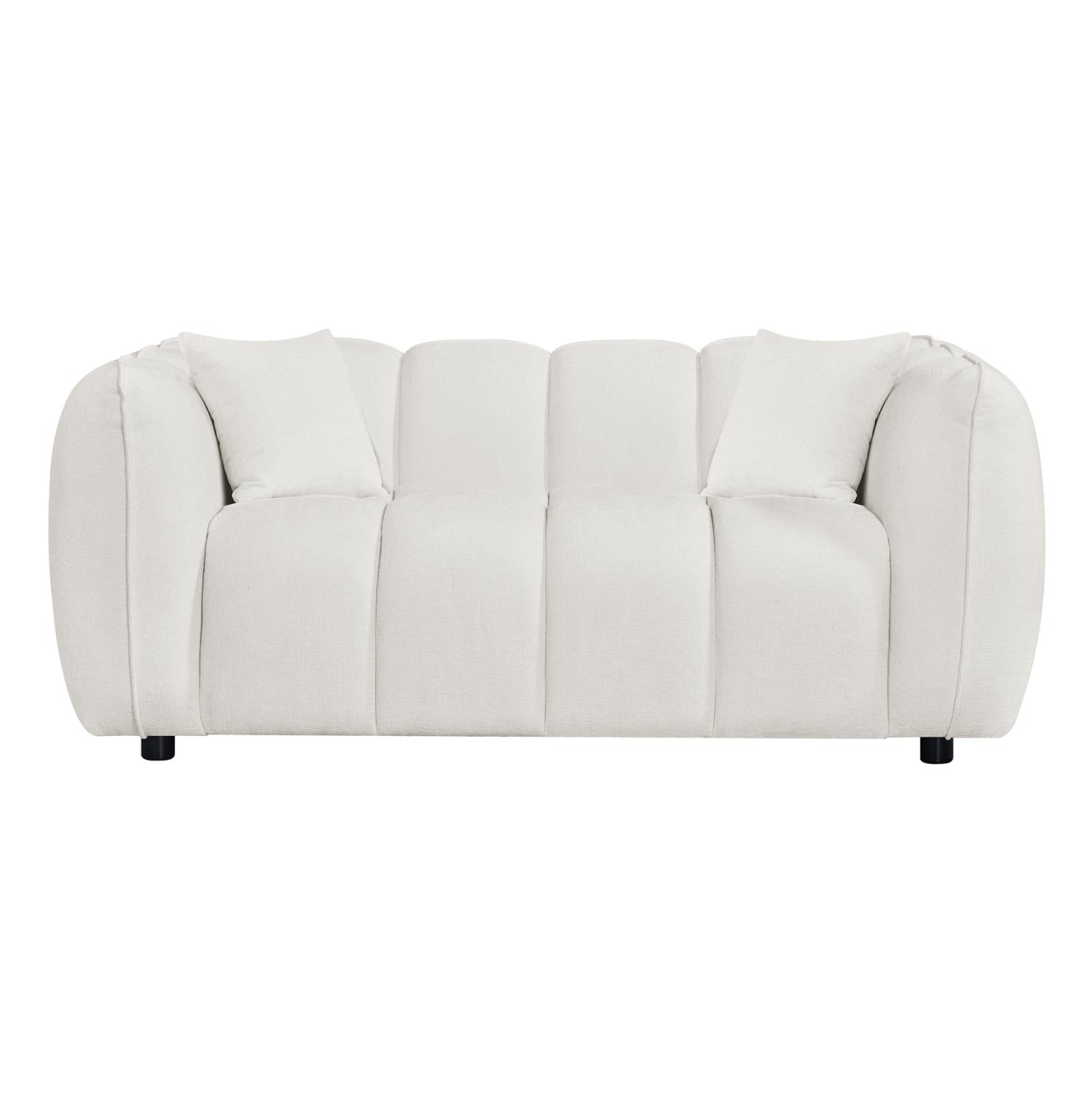 SOFA SET 2-SEATER & 3-SEATER LYKKE HM10812.02 ECRU FABRIC