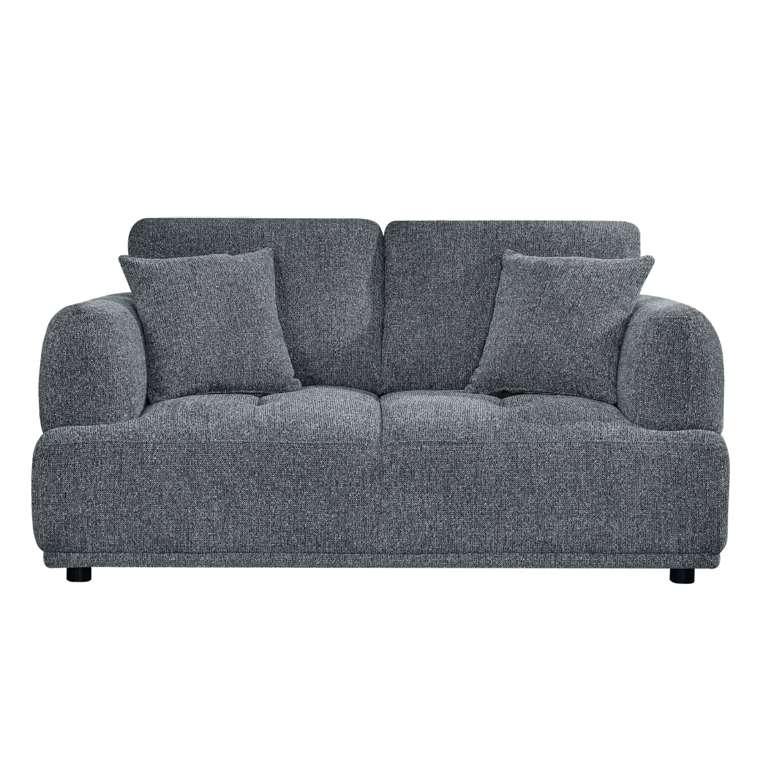 SOFA SET 2-SEATER & 3-SEATER STRUCTO ΗΜ10817.01 GREY FABRIC