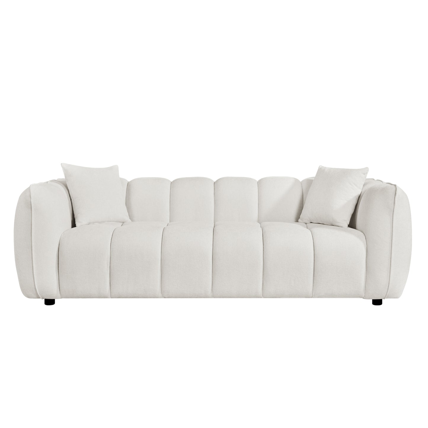 INDOOR LOUNGE SET ARMCHAIRS & 3-SEATER FB910813.02 ECRU FABRIC