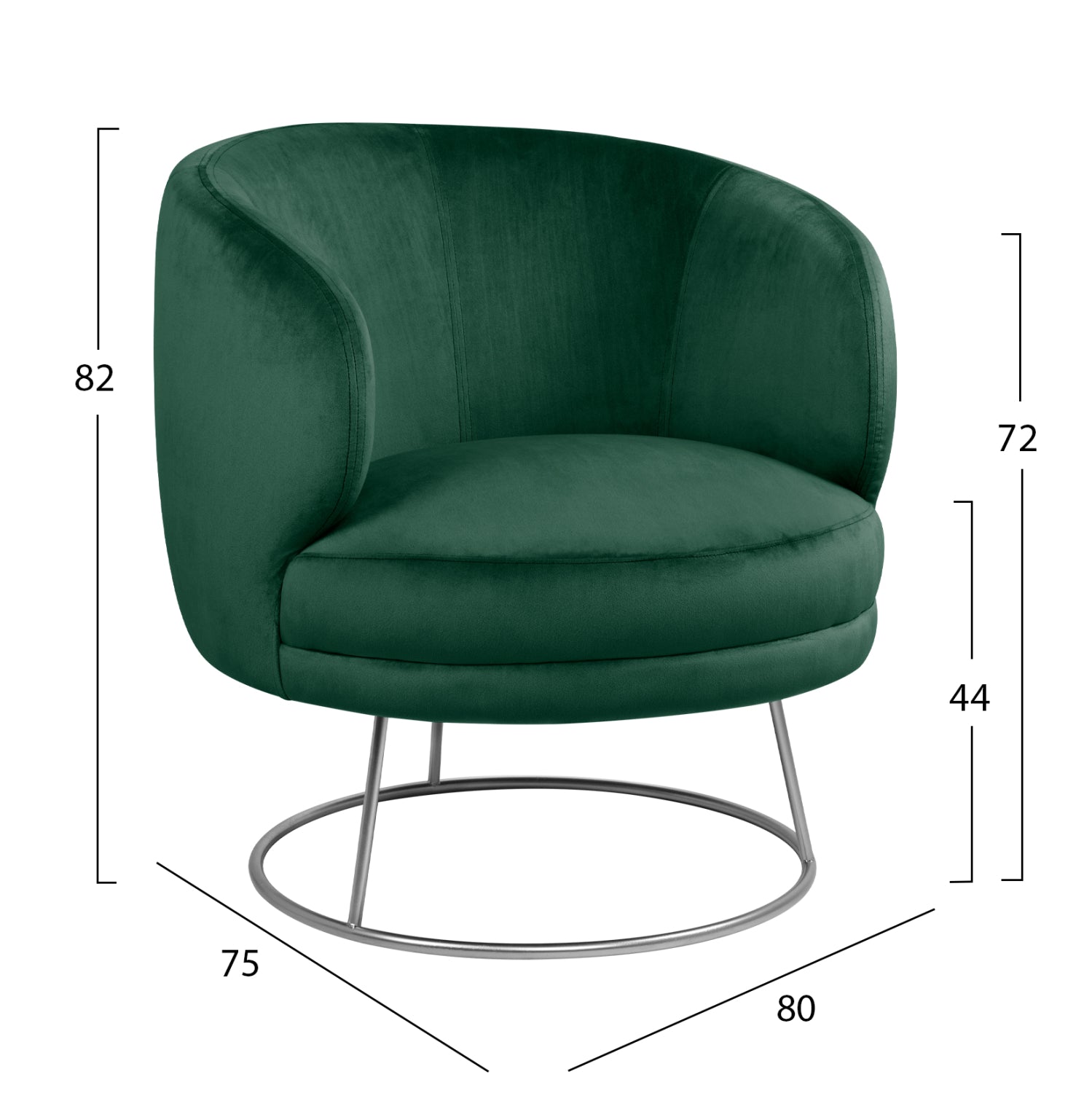 LIVING ROOM 3PCS SET ARIEN HM11051.03 CYPRESS GREEN VELVET-GOLD BASES