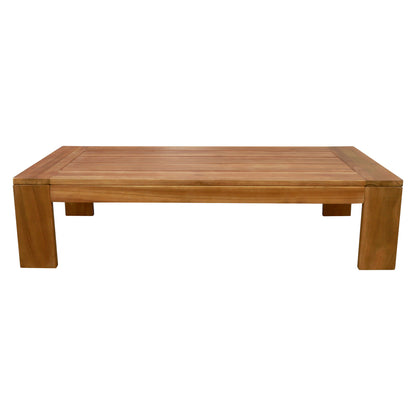 OUTDOOR LOUNGE SET 4PCS SOLARA HM6514 ACACIA WOOD--POLYESTER CUSHIONS COVERS IN ECRU
