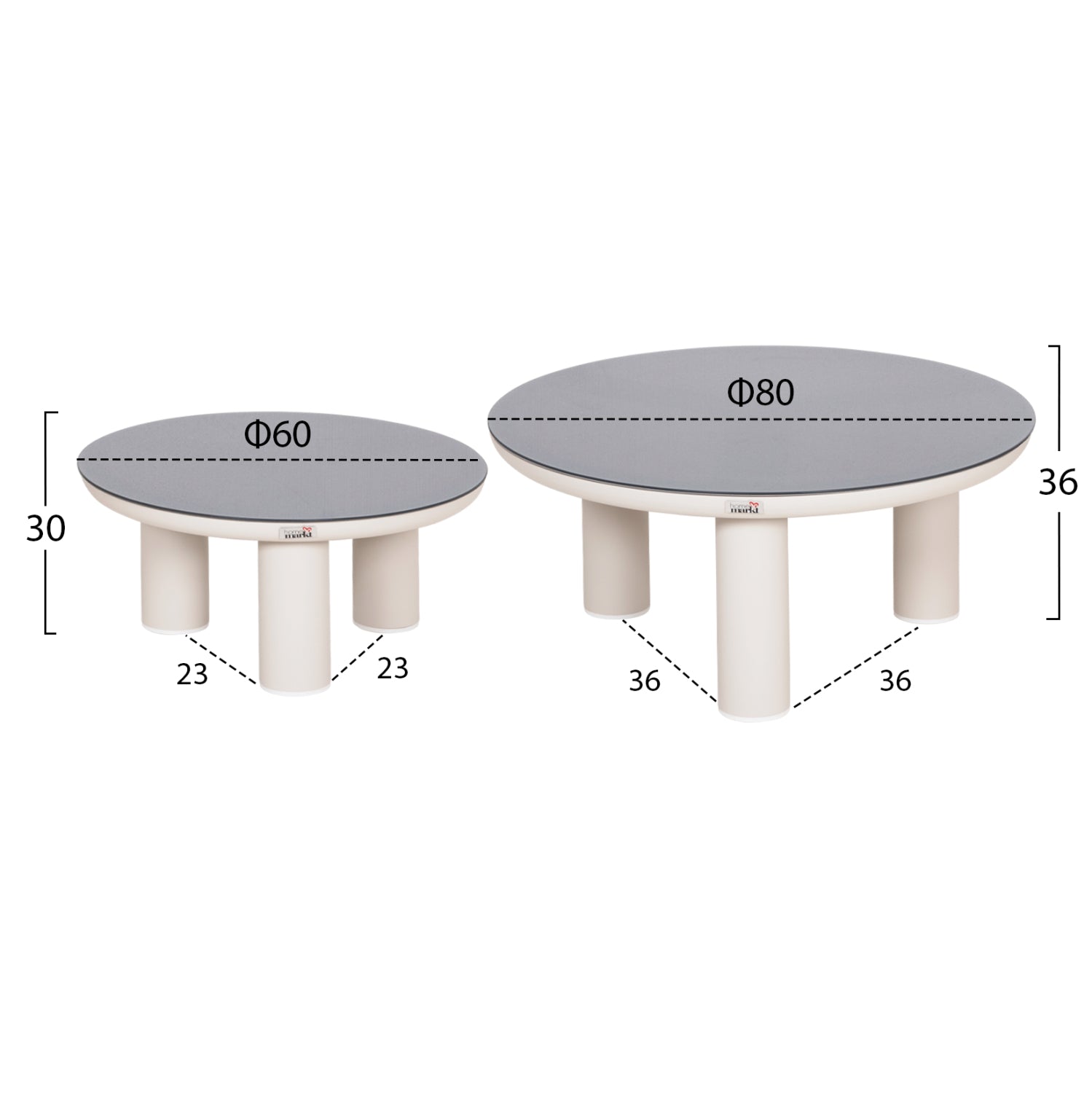 OUTDOOR LOUNGE SET 5PCS STREAM HM6426.02 ALUMINUM IN CREAM WHITE--BEIGE STRAP ROPE & OLEFIN FABRIC