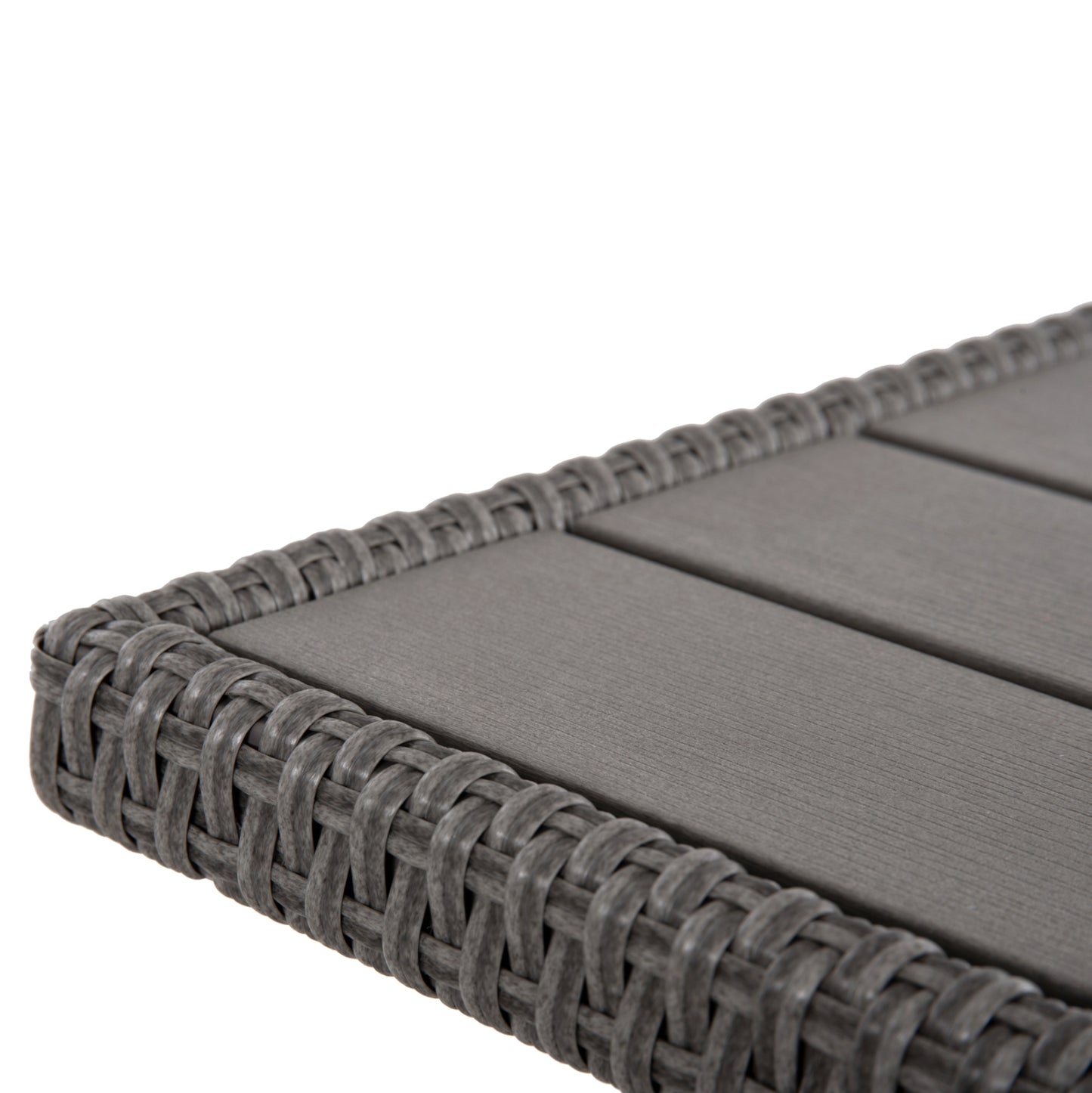 OUTDOOR LOUNGE SET CORNER SOFA&TABLE CARSON HM6078.01 GREY SYNTHETIC RATTAN-CUSHIONS-PS WOOD
