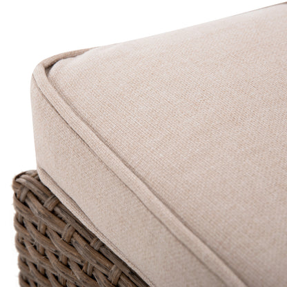 OUTDOOR LOUNGE SET CORNER SOFA & TABLE CARSON HM6078.02 MOCHA SYNTHETIC RATTAN-CUSHIONS-PS WOOD