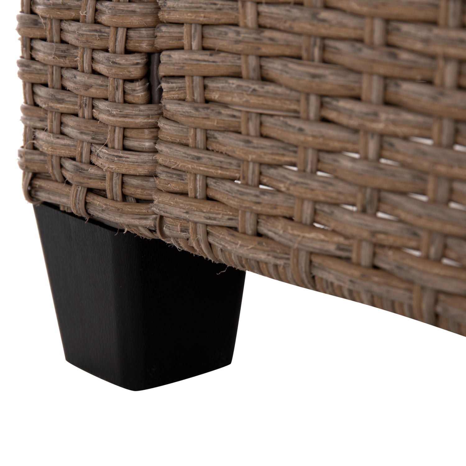 OUTDOOR LOUNGE SET CORNER SOFA & TABLE CARSON HM6078.02 MOCHA SYNTHETIC RATTAN-CUSHIONS-PS WOOD