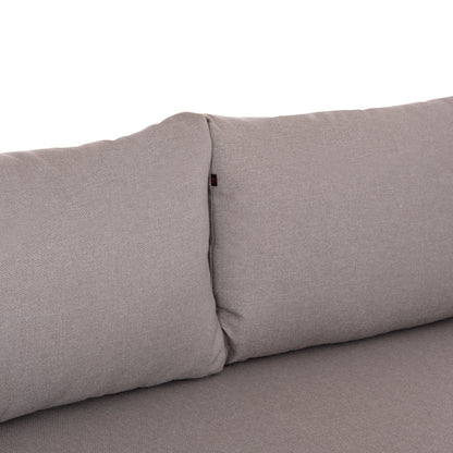 OUTDOOR LOUNGE SET 4-SEAT WILLA HM6505.02 ALUMINUM-ROPE IN BEIGE--CUSHIONS IN GREY