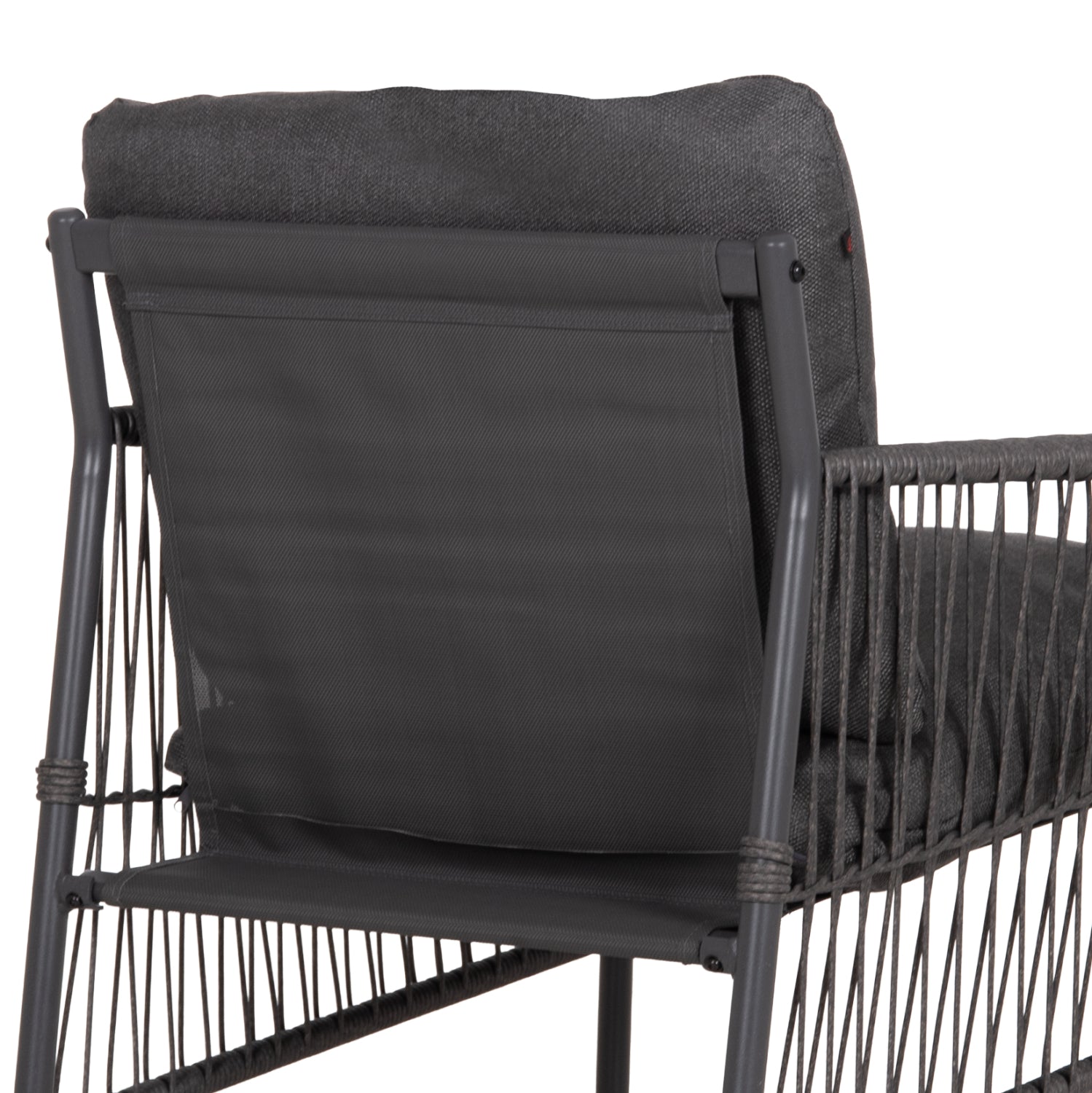 OUTDOOR LOUNGE SET 4-SEAT DEANDRA HM6507.01 METAL & CUSHIONS IN GREY