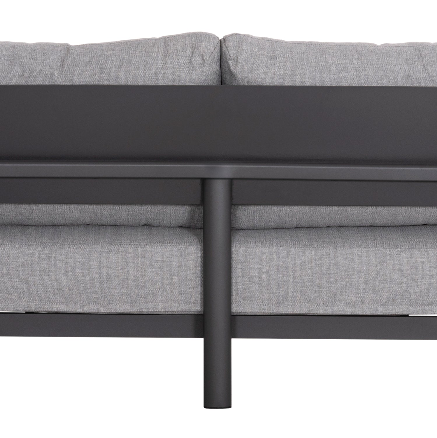 OUTDOOR LOUNGE SET 4PCS ELARA HM6195.01 DARK GREY ALUMINUM-GREY OLEFIN-TEAK WOOD