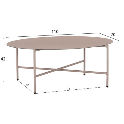 OUTDOOR LOUNGE SET 5-SEAT ELOWEN HM6508.02 ALUMINUM-ROPE IN BEIGE--CUSHIONS IN GREY