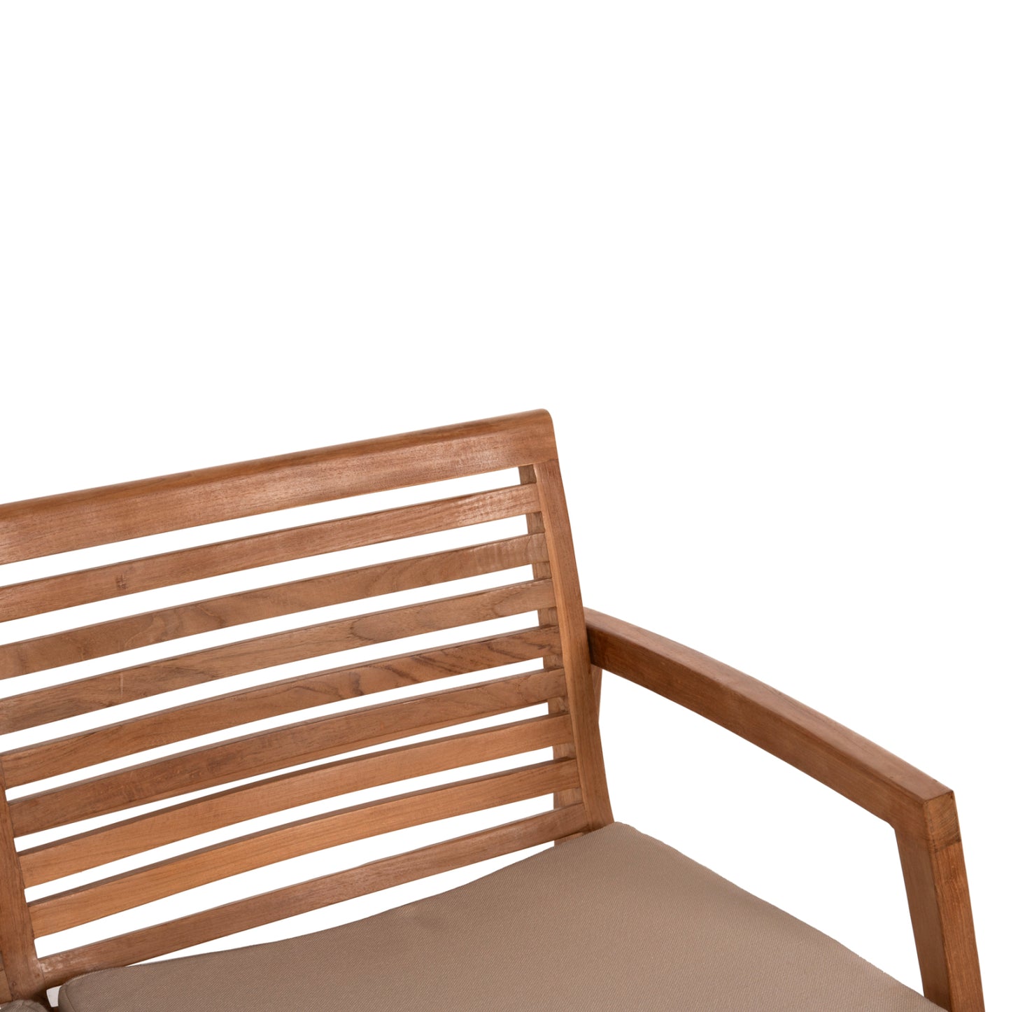 OUTDOOR LOUNGE SET 4PCS DOVER HM9624 RECYCLED TEAK WOOD-CUSHIONS IN MOCHA COLOR