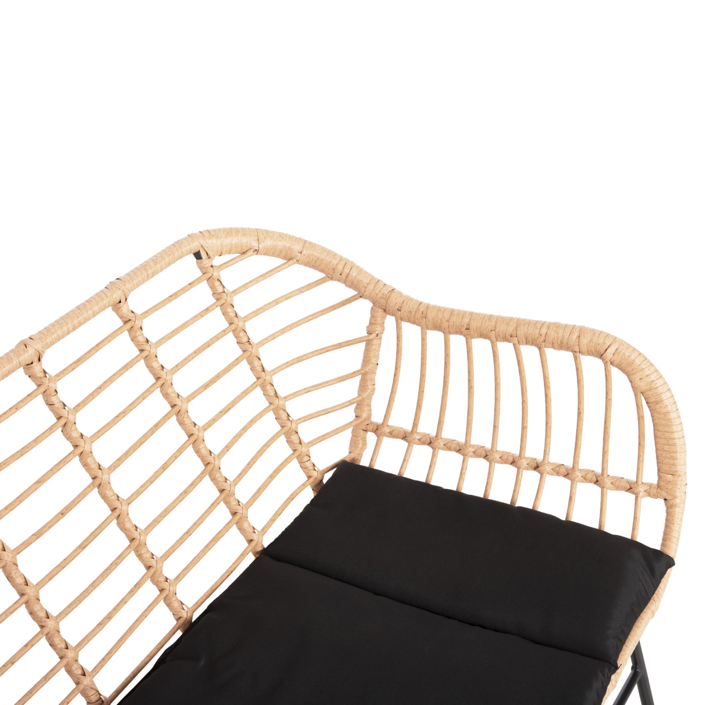OUTDOOR LOUNGE SET 4PCS ALLEGRA HM21052 WICKER-METAL