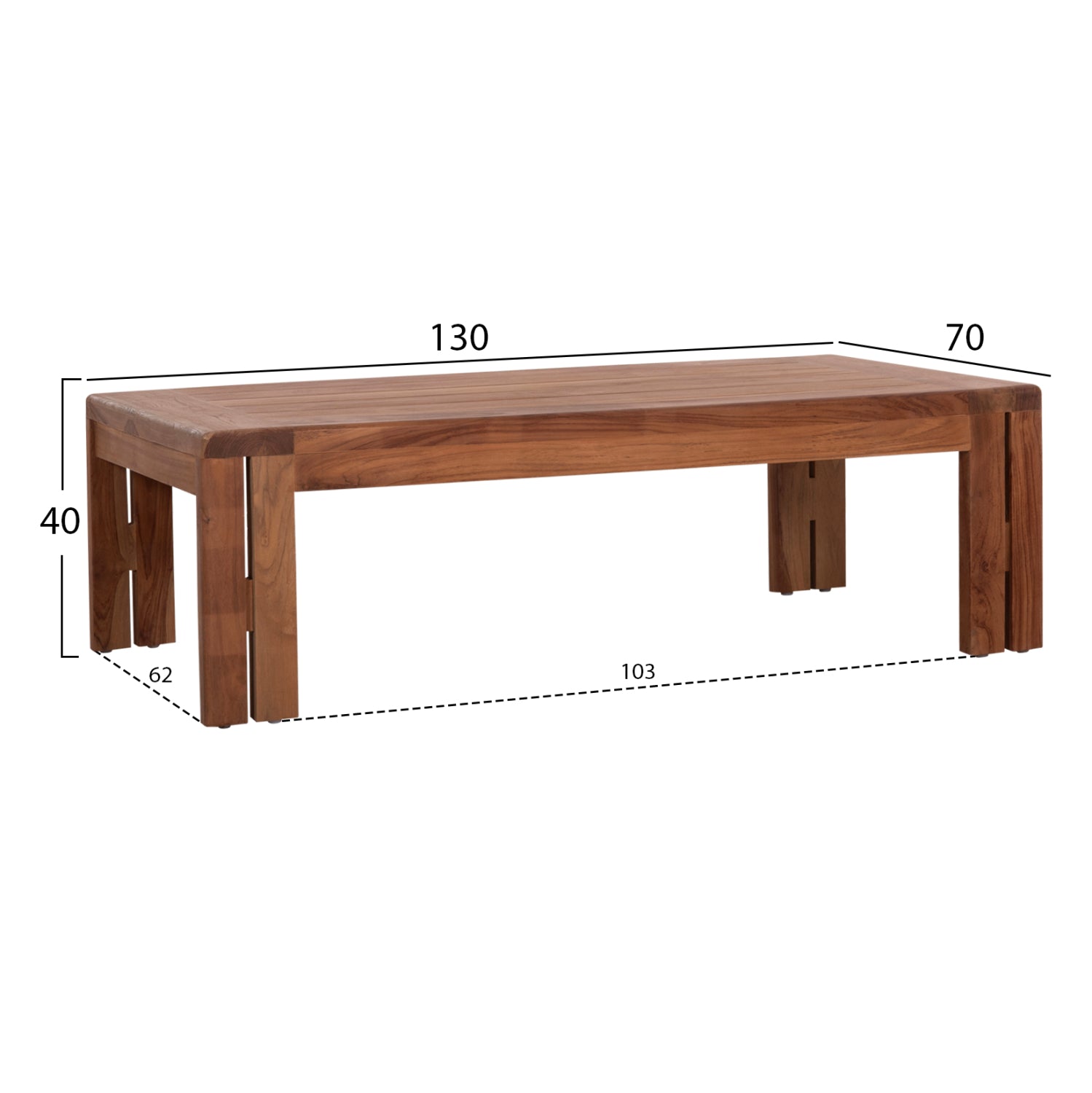 LOUNGE SET KIOTO HM10962 5PCS & 5-SEATS--TEAK WOOD-BEIGE CUSHIONS