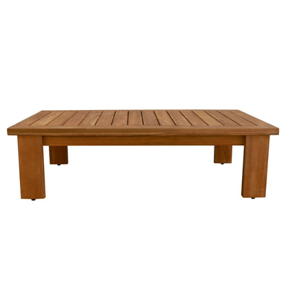 OUTDOOR LOUNGE SET 4PCS MIREX HM6521 ACACIA WOOD--POLYESTER CUSHIONS COVERS IN ECRU