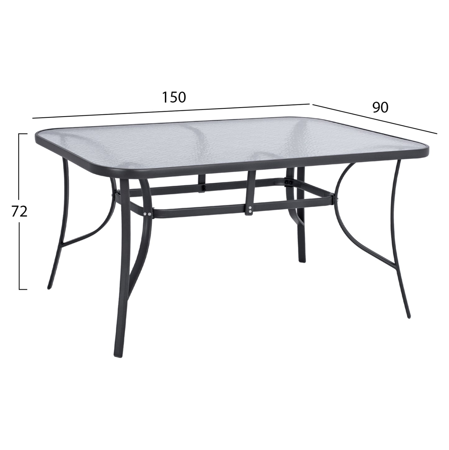 Set Dining Table 7 pieces 1Table & 6 chairs Grey HM5119.01