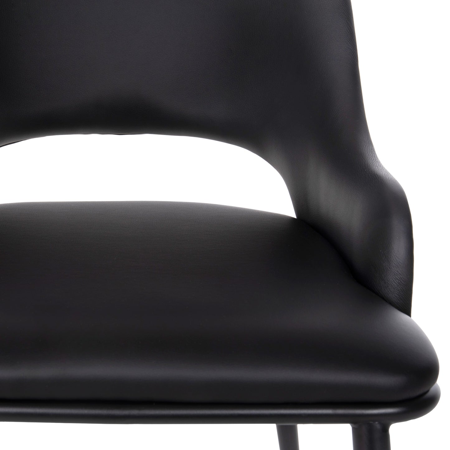 DINING SET 5PCS HM11965 TABLE DENTY & 4 CHAIRS DELF (BLACK)