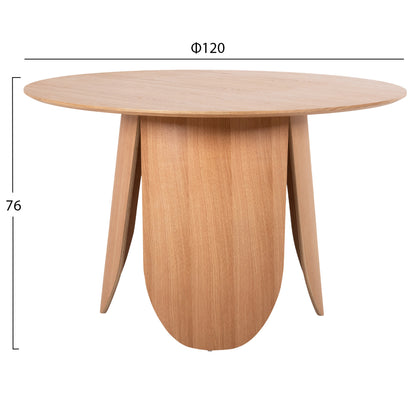 DINING SET 5PCS HM11970 TABLE DENTY & 4 CHAIRS VELP (OAK)