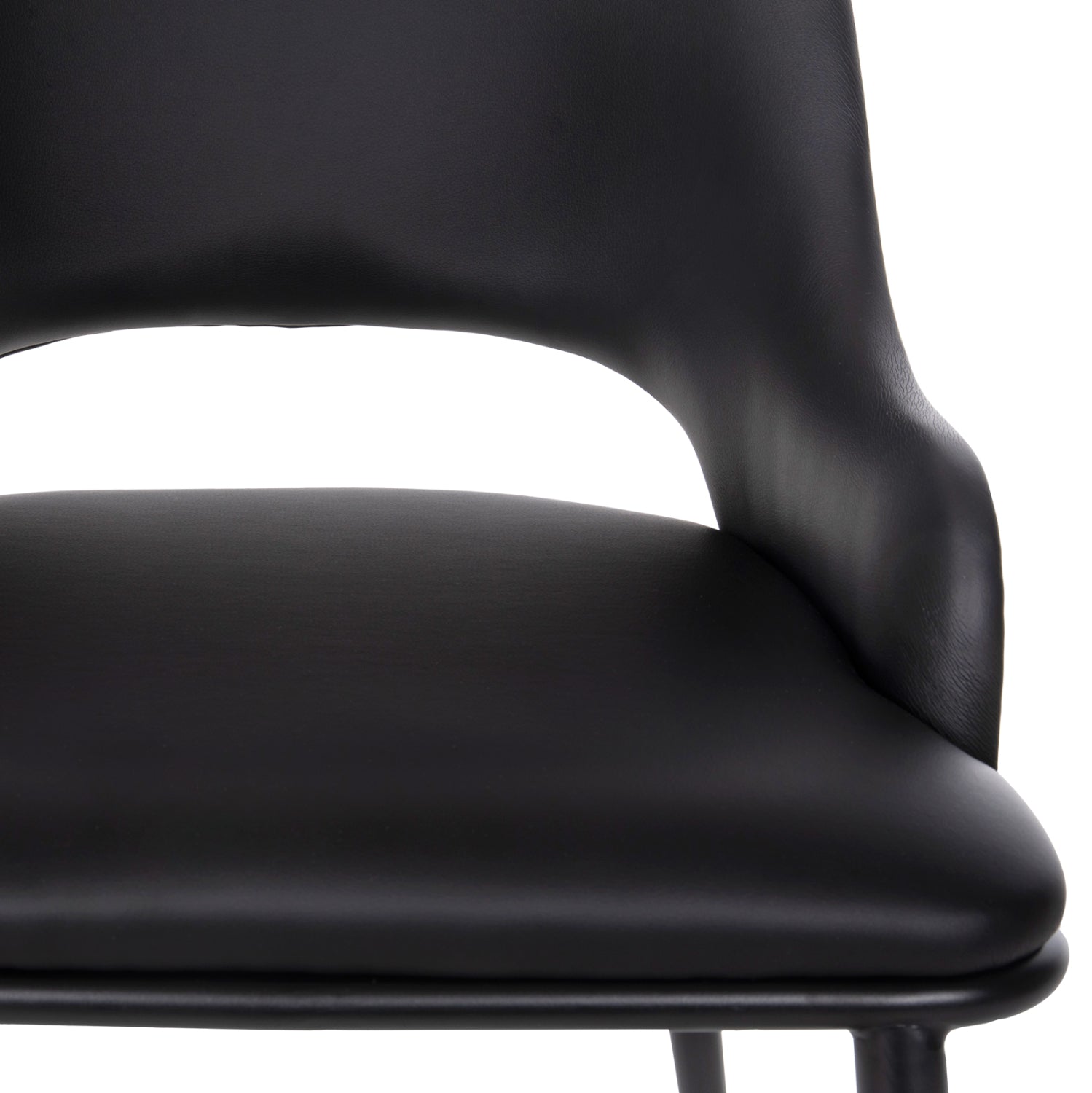 DINING SET 7PCS HM11969 TABLE OVAL DENTY & 6 CHAIRS DELF(BLACK)