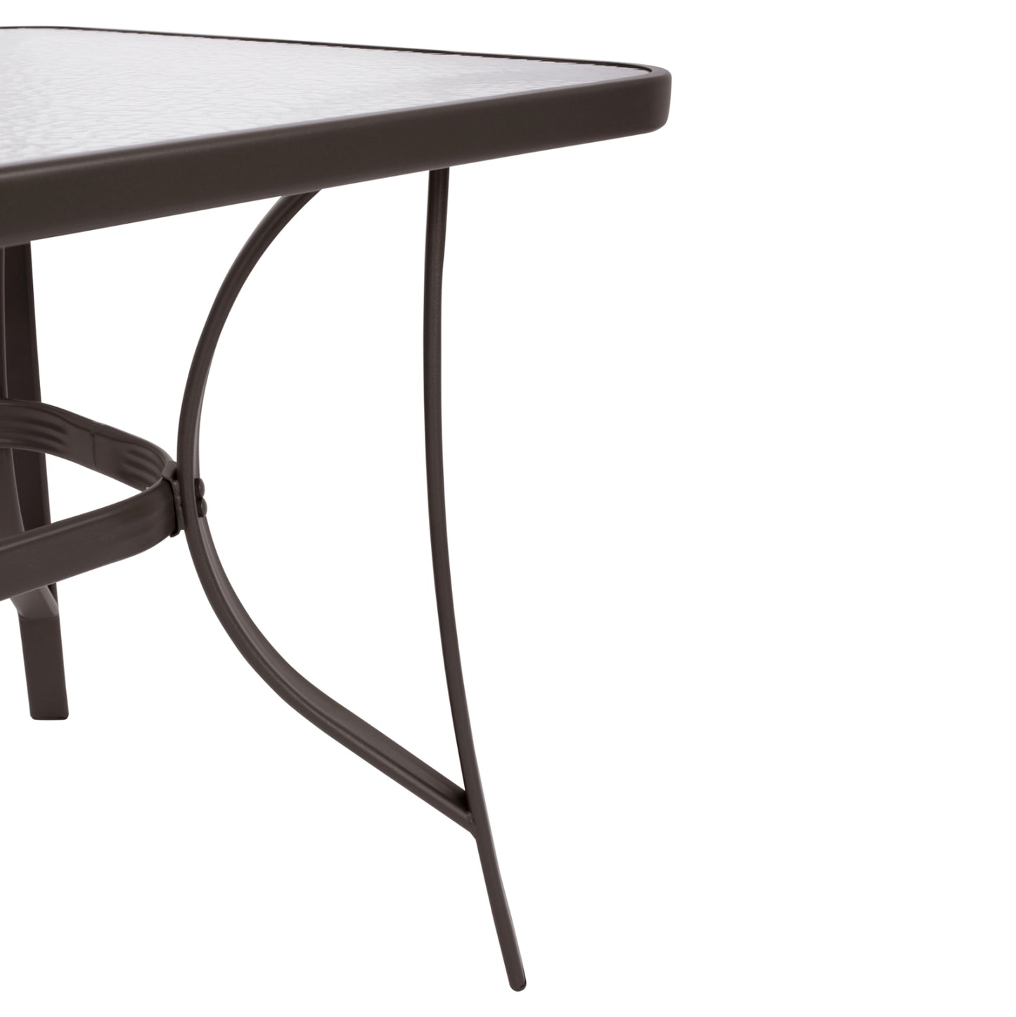 Set Dining Table 7 pieces Table & 6 Leon with Brown Textline HM5206.02