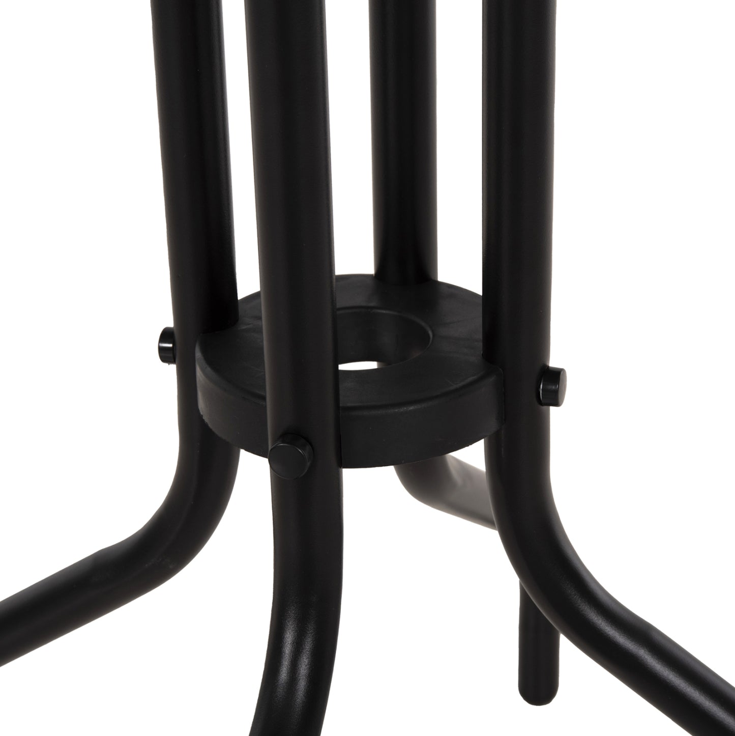 OUTDOOR DINING SET 3PCS LINO HM10728.03-- 2 METAL CHAIRS--ROUND TABLE Φ60cm BLACK