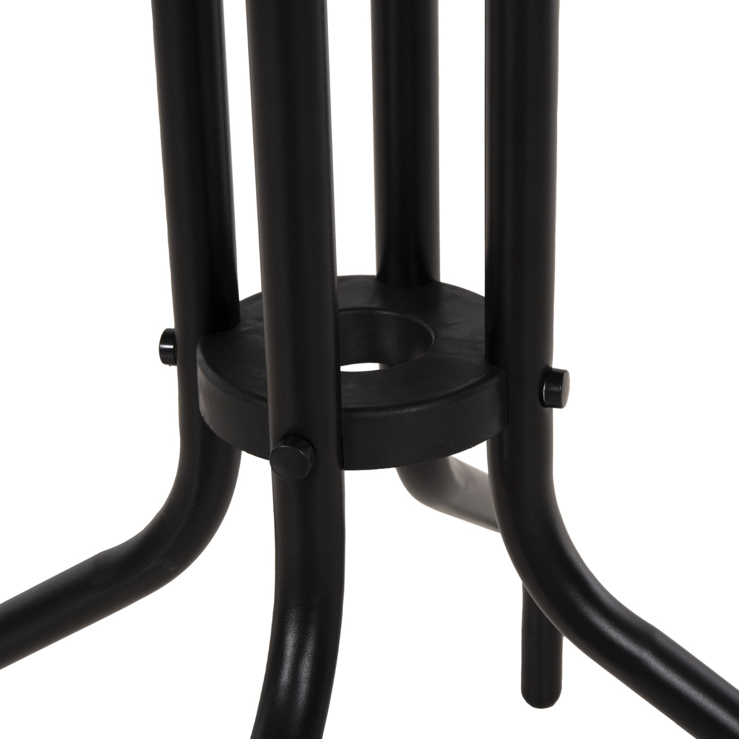 OUTDOOR DINING SET 3PCS LINO HM10728.03-- 2 METAL CHAIRS--ROUND TABLE Φ60cm BLACK