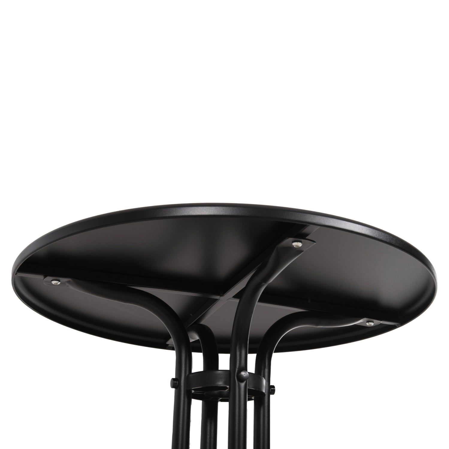 OUTDOOR DINING SET 3PCS LINO HM10728.03-- 2 METAL CHAIRS--ROUND TABLE Φ60cm BLACK