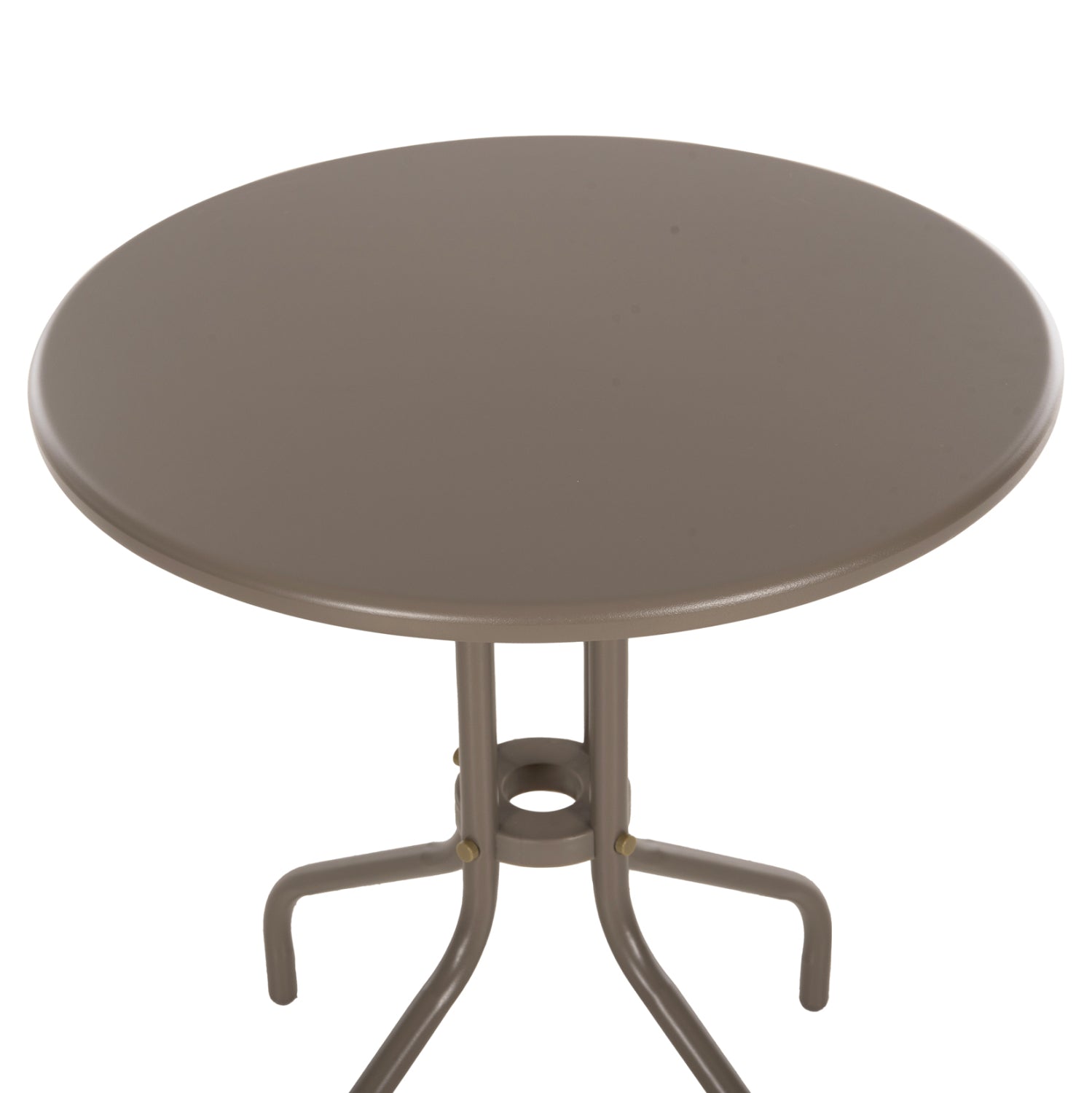 OUTDOOR DINING SET 3PCS LINO HM10728.04-- 2 METAL CHAIRS--ROUND TABLE Φ60cm CHAMPAGNE